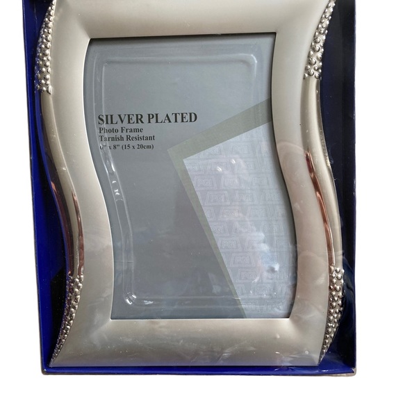 Silver Plated Photo Picture Frame, New in Box, Modern NIB - Picture 2 of 5